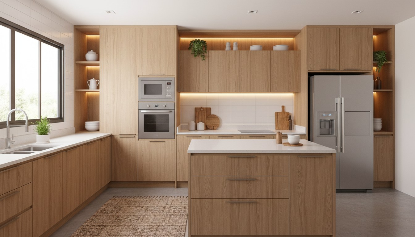 Ambiente integrado Bartzen com mobiliário planejado